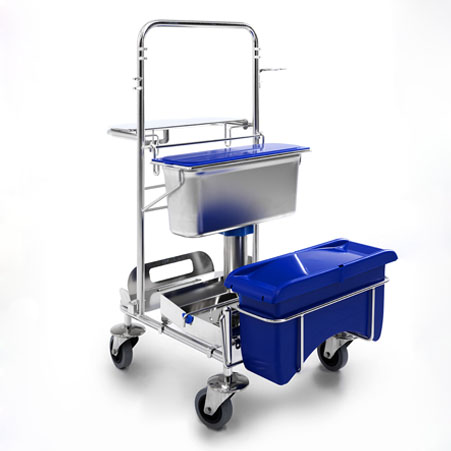 Stainless Steel Cleaning Cart with Precision Dosing System