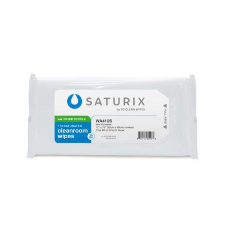 Knit Polyester 70% IPA Sterile Presaturated Cleanroom Wipes