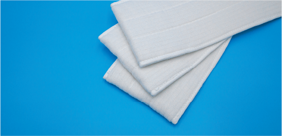 Stack of microfiber cleanroom pocket mops