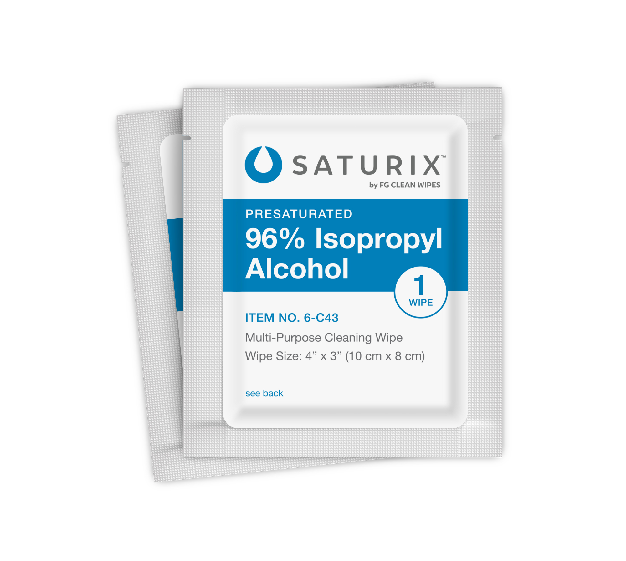 96% Presat Alcohol Wipes Individually Wrapped Sachets (6-C43 | 6-C86-EFP)