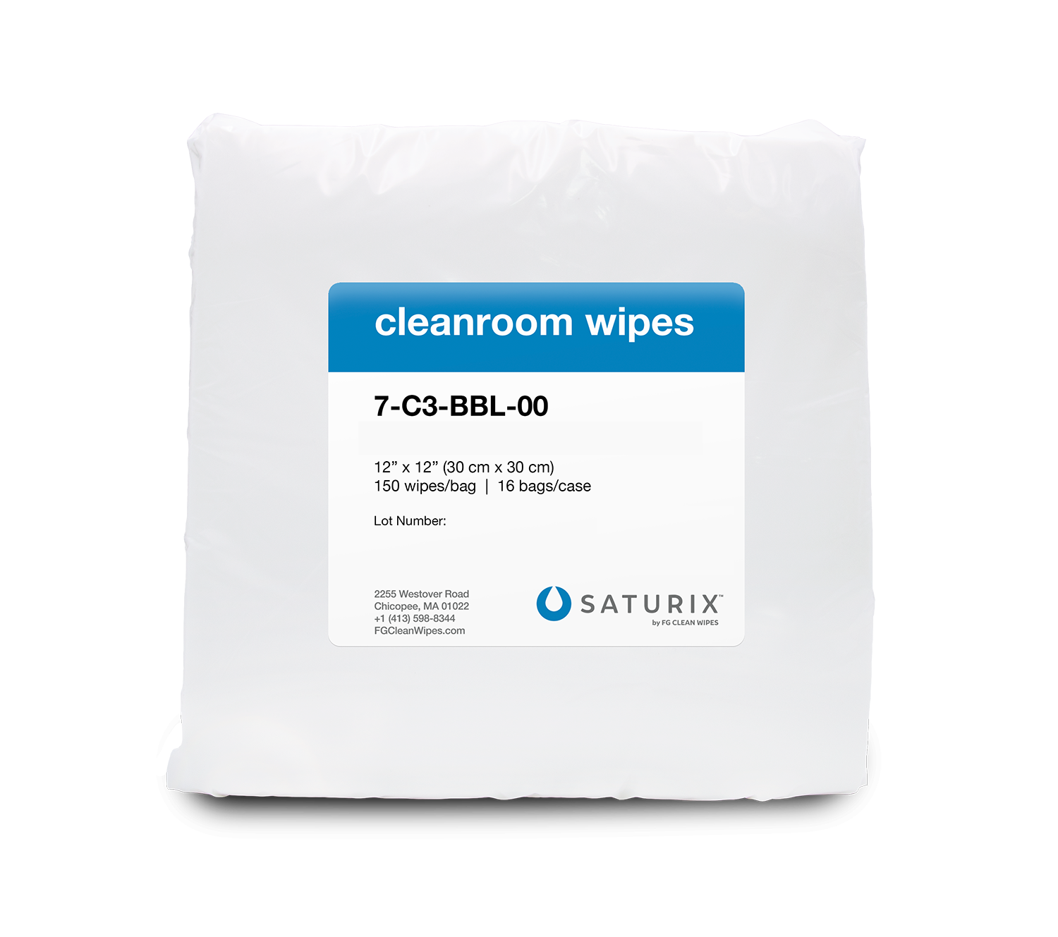 Hydroentangled 100% Polyester Cleanroom Wipes (C3)