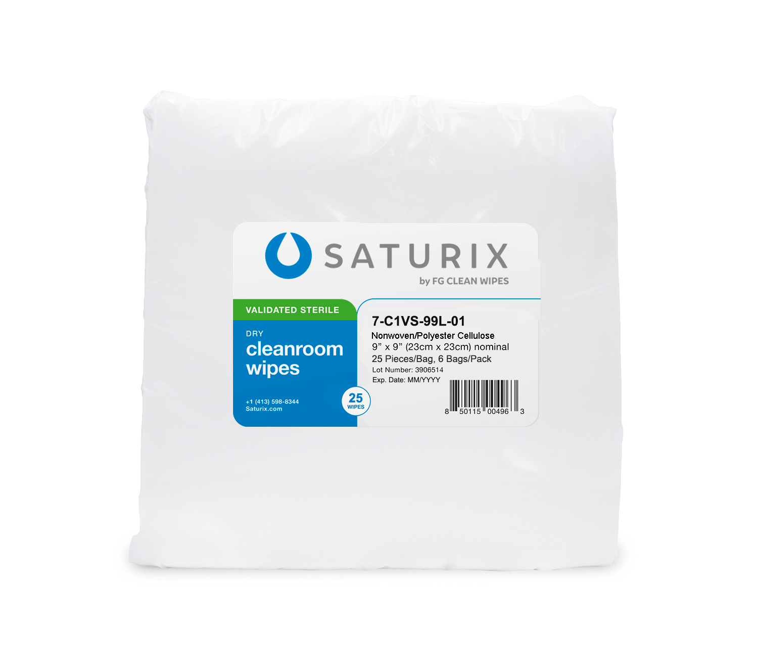 Nonwoven Polyester Cellulose Sterile Cleanroom Wipes (C1VS)