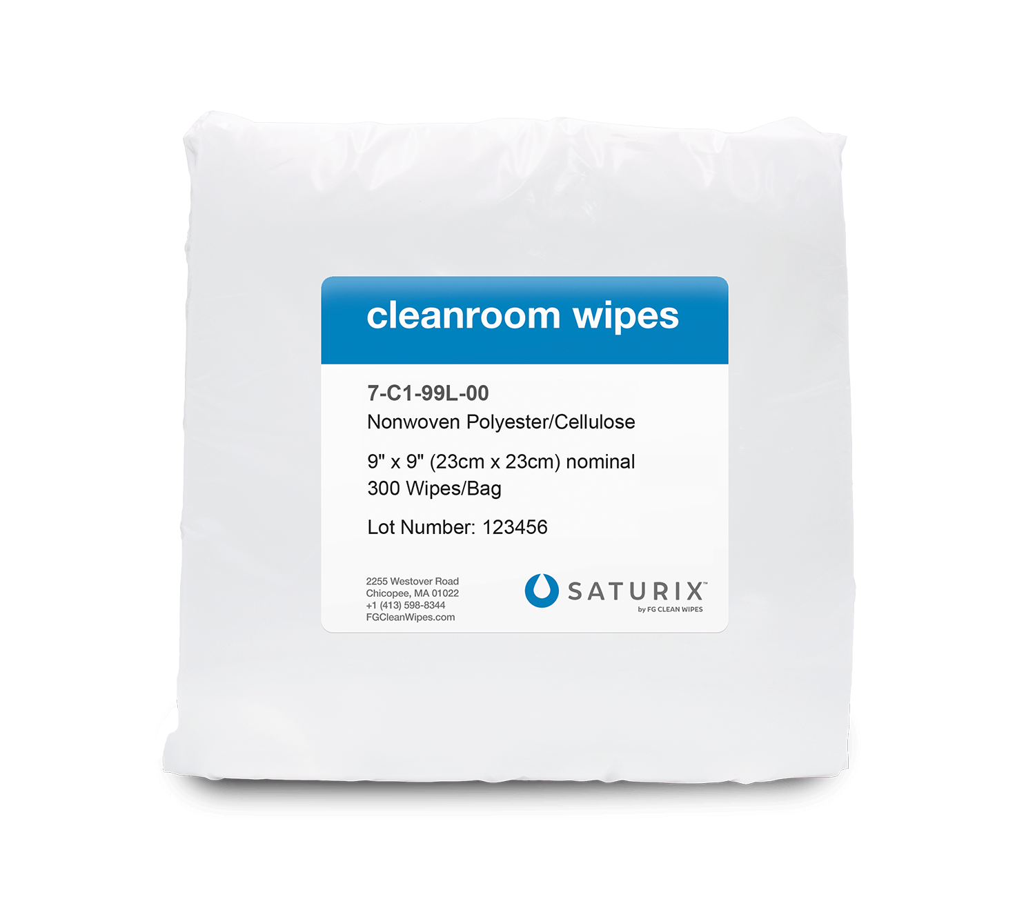 Nonwoven Polyester Cellulose Cleanroom Wipes (C1)
